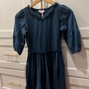 Matilda Jane 435 Girls Make Believe Hold The Key Blue Dress Size 10 NWOT